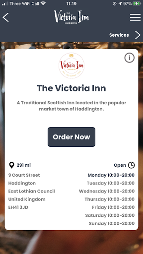 Android application The Victoria Inn screenshort