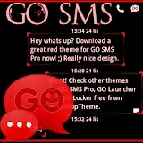 GO SMS Theme Red Neon Buy icon