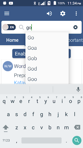 English To Cebuano Dictionary Screen 2