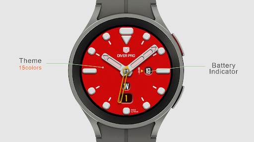 IWF004 Diver Pro watch face Screen 2