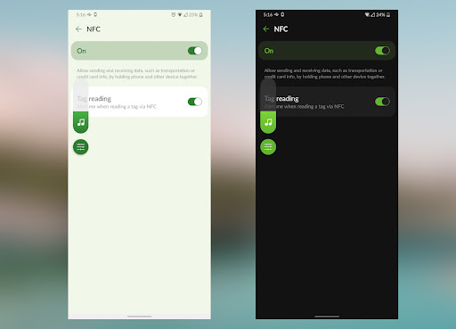 Vivid Monet Green Theme LG UX9 Screen 2