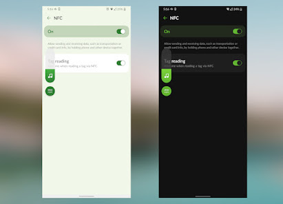 Screenshot 2 Vivid Monet Green Theme LG UX9 android