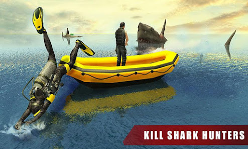 Angry White Shark Attack World  screenshots 1
