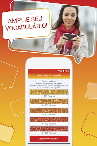 Android application Kantoo Vocabulário Espanhol screenshort