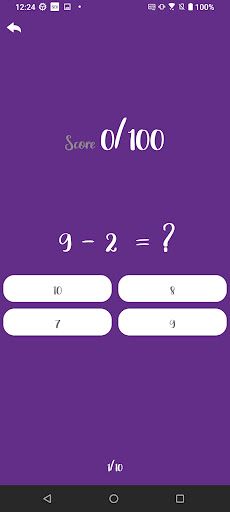 Math Games Screen 3