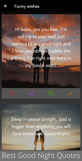 Romantic Good Night Messages Screen 2