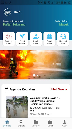 Android application Paramita Foundation screenshort