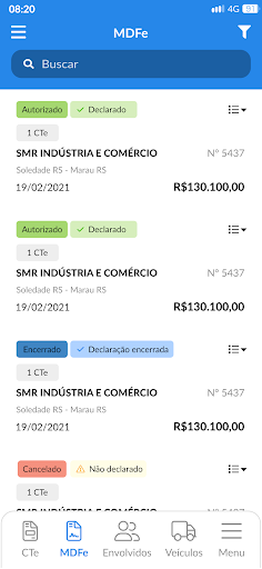 SimplesCTe Screen 3