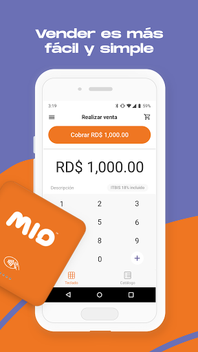 Android application MIO - Cobra con tarjetas screenshort