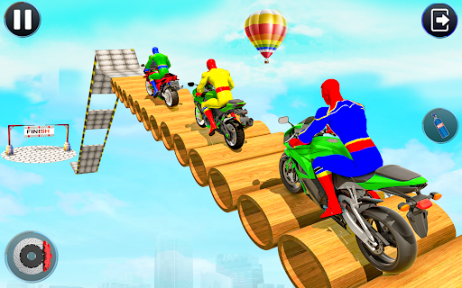 Superhero Mega Ramp Bike Games 1.19 screenshots 11