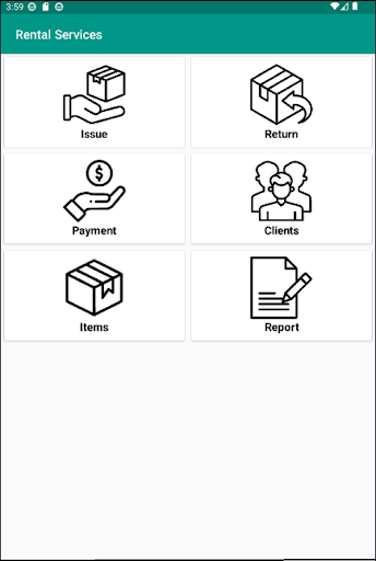 Rental Services Screen 3