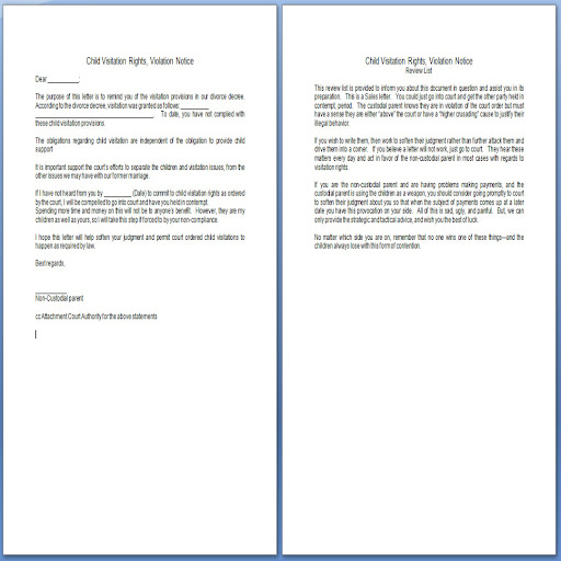 Divorce Papers Templates Screen 2