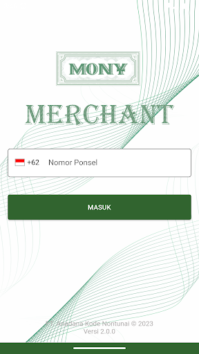 Android application MONY Merchant screenshort
