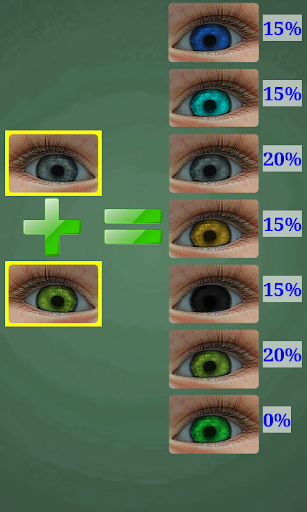 Predictor of Baby Eye Color Screen 3