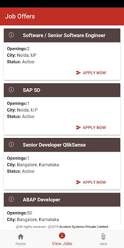 Austere Recruitment App