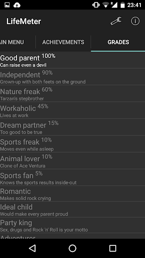 LifeMeter Screen 3