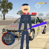 Police Stickman Rope Hero Gangstar Crime icon