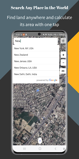 Land and distance Measure – Map