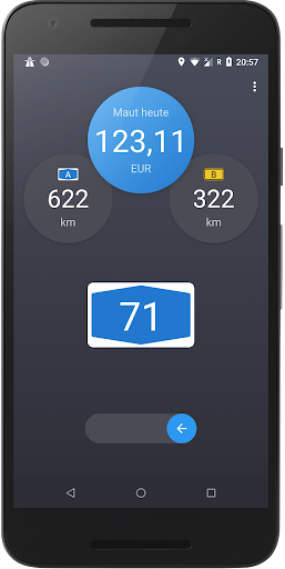 Android application Maut-Tracker: LKW-Mautkosten screenshort