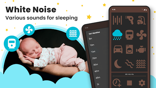 Sommeil de bébé - Bruit blanc ‒ Applications sur Google Play