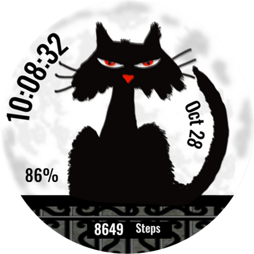 Spooky Cat Watch Face logo