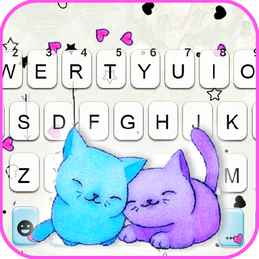 Love Kitten Keyboard Backgroun logo