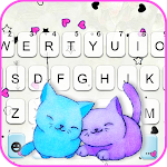 Cover Image of Download Love Kitten Keyboard Backgroun  APK
