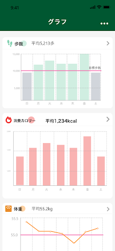 きんじろう健康アプリ「きんトレ」 Screen 3