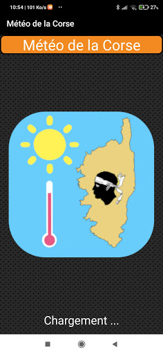 Android application Météo de la Corse screenshort