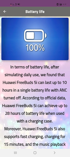 Android application Huawei freebuds 5i guide screenshort
