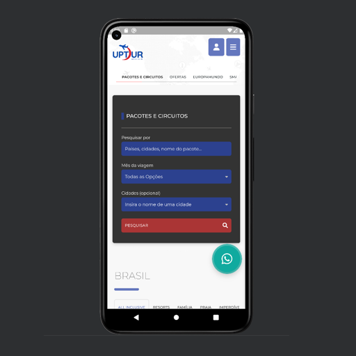 Android application Uptur Viagens screenshort