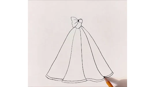 How to draw dresses