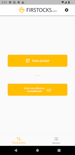Android application Firstocks screenshort
