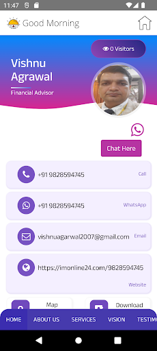 Android application Vishnu Agrawal screenshort