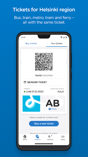 Android application HSL - tickets & route planner screenshort