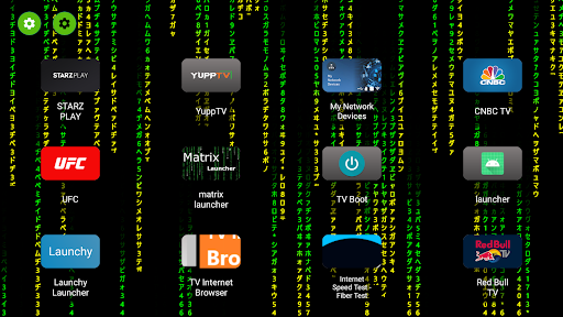 Android application Matrix TV launcher screenshort