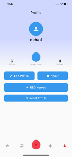 RED - Blood Donation App Screen 2
