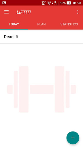Android application LIFTIT! Workout Tracker screenshort