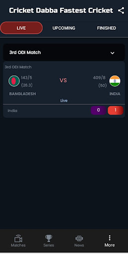 Cricket Dabba Fast Live Line Screen 2