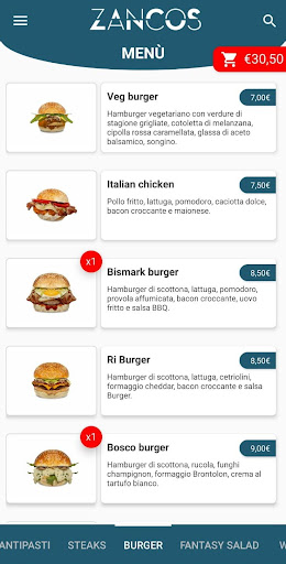 Android application Zancos Palermo screenshort