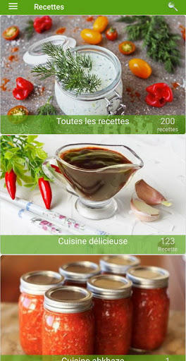 Aperçu de l'application