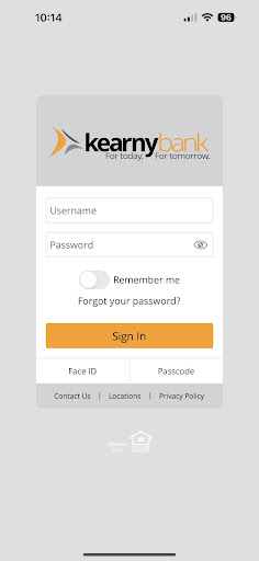 Android application Kearny Bank Mobile Banking screenshort