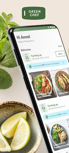 Android application Green Chef: Healthy Recipes screenshort
