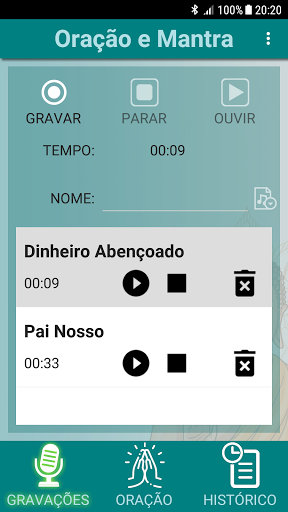 Visualização do aplicativo