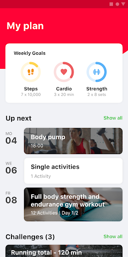 Android application Factory Gym screenshort