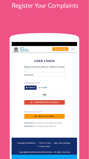 Surat Municipal Complaints App
