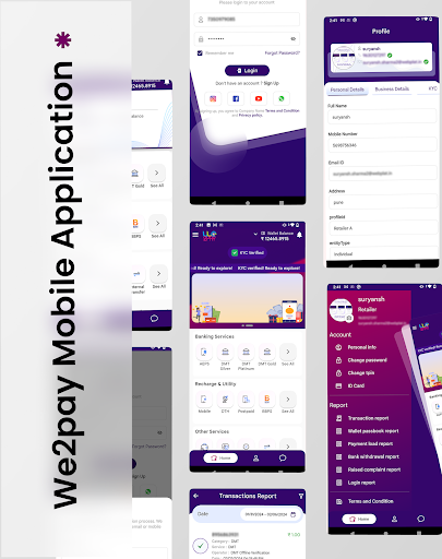 Android application We2Pay screenshort