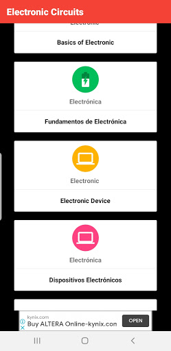 Electronics Circuits Screen 3