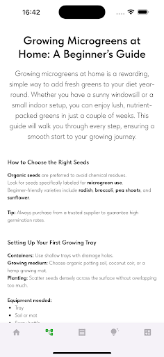 Home Cultivating Microgreens