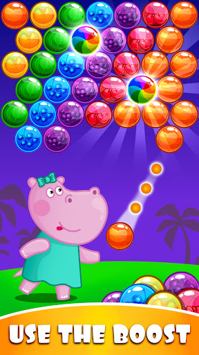 Hippo Bubble Pop Game screenshot 12